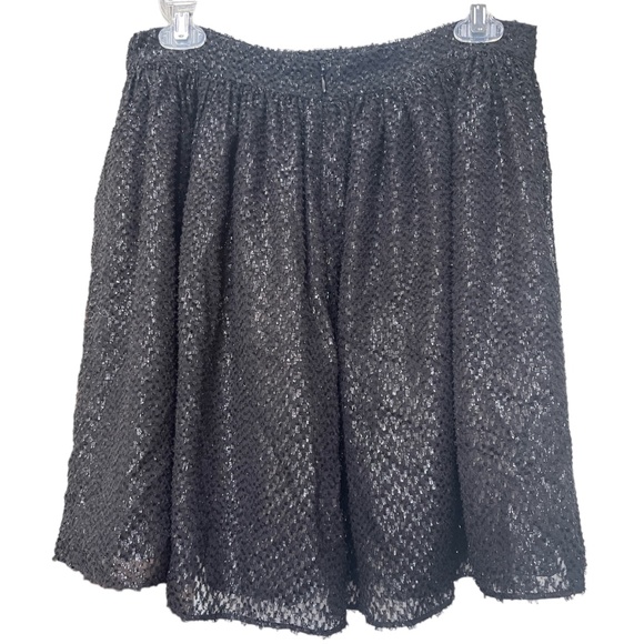 MICHAEL Michael Kors Dresses & Skirts - MICHAEL Michael Kors Black Silk Blend Sequin Flare Skirt Women's Size 8